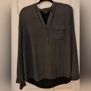 Atmosphere Black and White Dotted Blouse